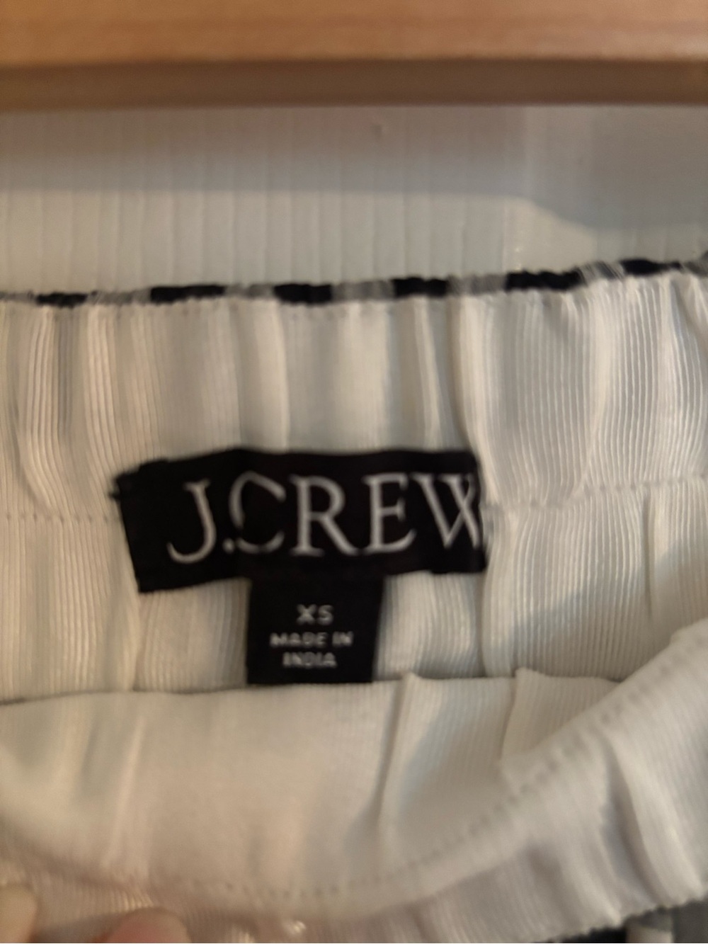 J. Crew Black and White Gingham Pleated Midi Skirt - Picture 3 of 3